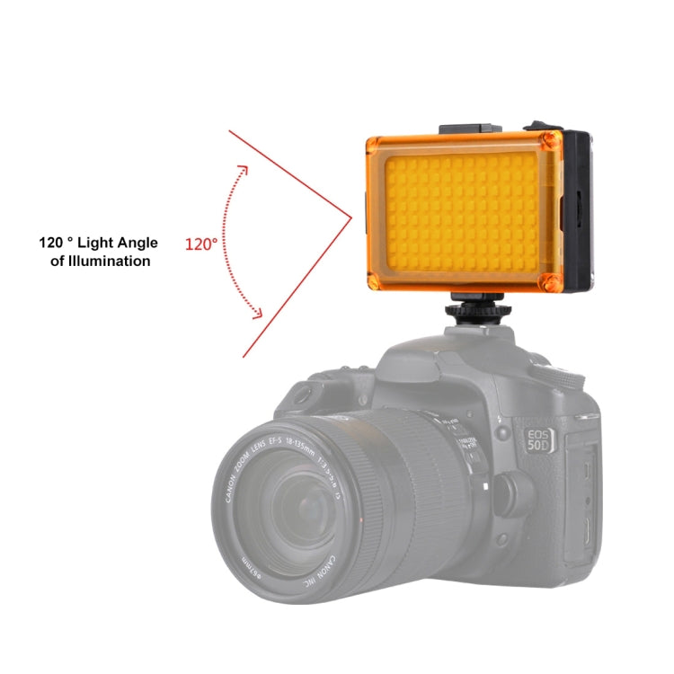 PULUZ Pocket 96 LED 860LM Luz de estudio de fotografía y video profesional Vlogging con filtros magnéticos blancos y naranjas Panel de luz para cámaras Canon, Nikon, DSLR, 96 LED (AE), 104 LED