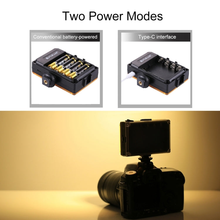 PULUZ Pocket 96 LED 860LM Luz de estudio de fotografía y video profesional Vlogging con filtros magnéticos blancos y naranjas Panel de luz para cámaras Canon, Nikon, DSLR, 96 LED (AE), 104 LED