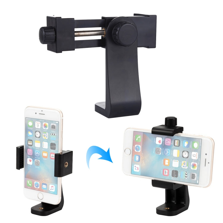 PULUZ Soporte de abrazadera para teléfono con disparo vertical horizontal universal giratorio de 360 grados para iPhone, Galaxy, Huawei, Xiaomi, Sony, HTC, Google y otros teléfonos inteligentes, Horizontal Vertical Clamp
