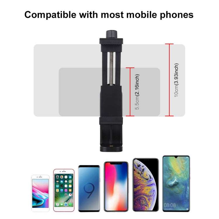 PULUZ Soporte de abrazadera para teléfono con disparo vertical horizontal universal giratorio de 360 grados para iPhone, Galaxy, Huawei, Xiaomi, Sony, HTC, Google y otros teléfonos inteligentes, Horizontal Vertical Clamp