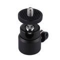 Adaptador de rótula de bola de trípode de metal con tornillo de 1/4 de pulgada PULUZ con bloqueo, Tripod Ball Head