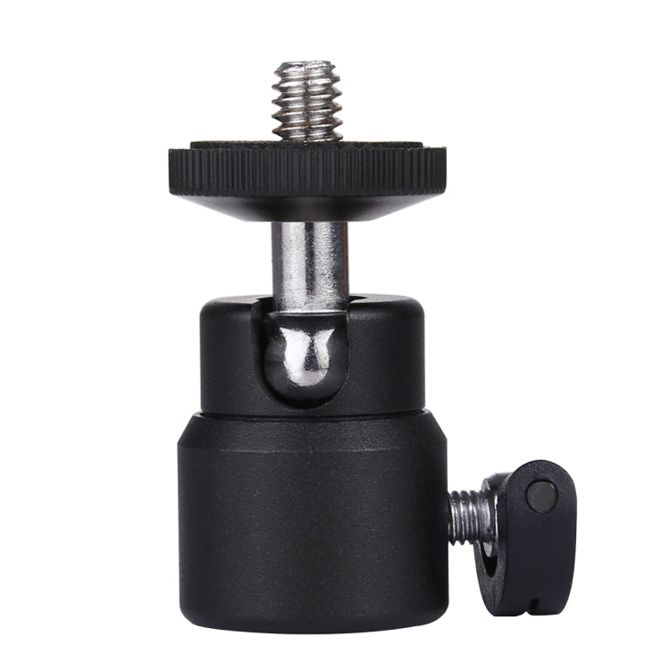 Adaptador de rótula de bola de trípode de metal con tornillo de 1/4 de pulgada PULUZ con bloqueo, Tripod Ball Head