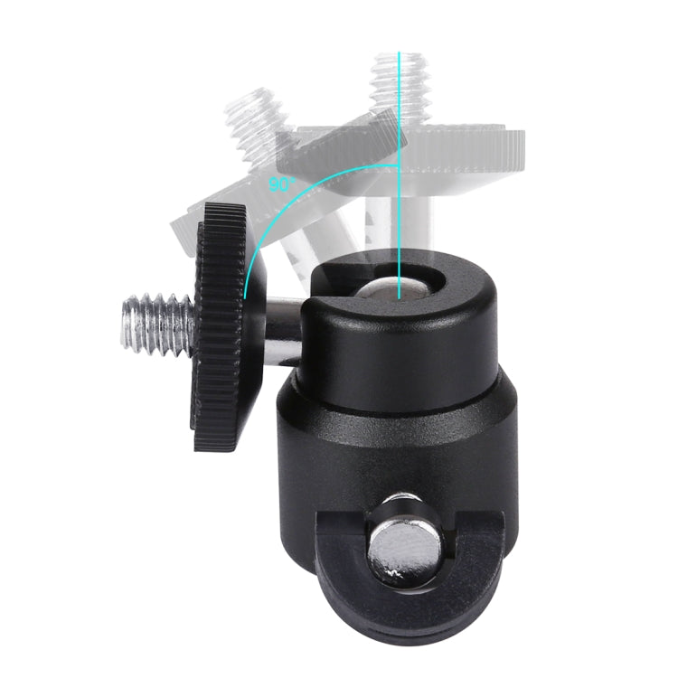 Adaptador de rótula de bola de trípode de metal con tornillo de 1/4 de pulgada PULUZ con bloqueo, Tripod Ball Head
