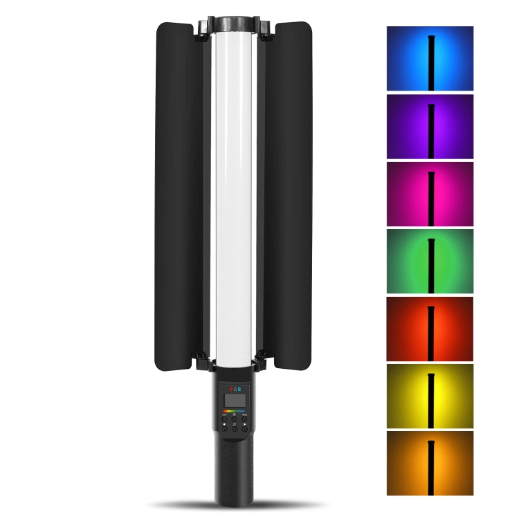 PULUZ 190 LED Foto Luz de mano Stick Luz de relleno RGB a todo color con Barndoor, 190 LEDs RGB Fill Light with Barndoor