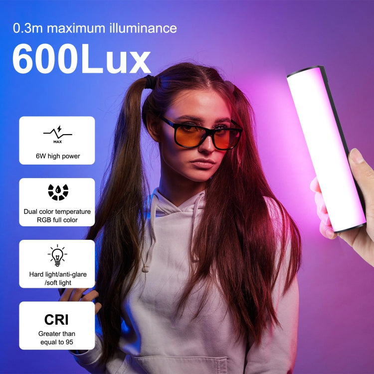 Luz de relleno LED magnética de luz de barra RGB a todo color de mano para fotografía PULUZ de 17cm, 17cm Magnetic LED Fill Light