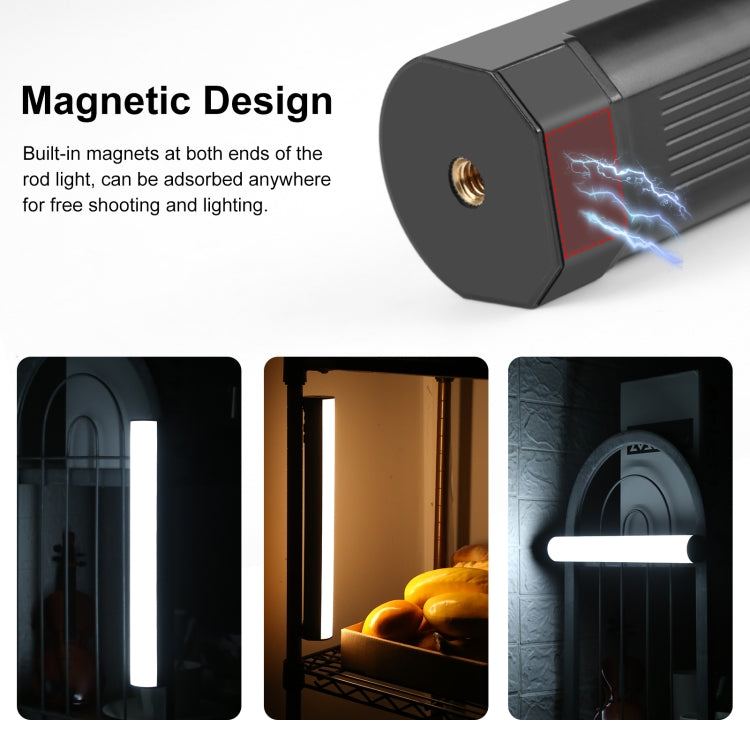 Luz de relleno LED magnética de luz de barra RGB a todo color de mano para fotografía PULUZ de 30 cm, 30cm Magnetic LED Fill Light