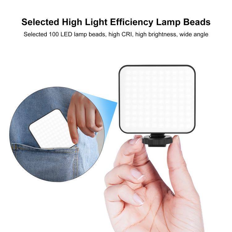 PULUZ 100 LED 5W Luz de relleno para empalme de vídeo para cámara/videocámara, 100 LED 5W