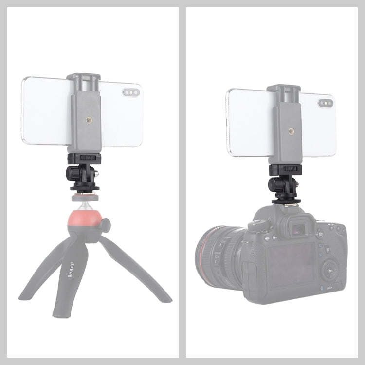 Adaptador de montaje para trípode de zapata fría con rosca de 1/4 de pulgada PULUZ, Mount Adapter