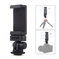 Adaptador de montaje de trípode de zapata fría con rosca de 1/4 de pulgada PULUZ con abrazadera para teléfono, Mount Adapter with Phone Clamp