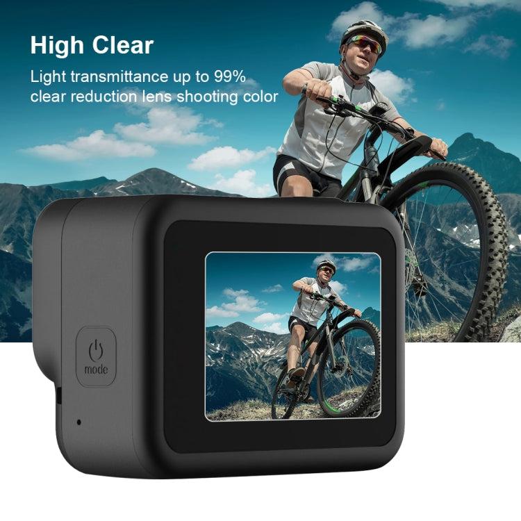 PULUZ para GoPro HERO8 Lente negra + Pantalla LCD Película de vidrio templado 9H 2.5D, For GoPro HERO8 Black