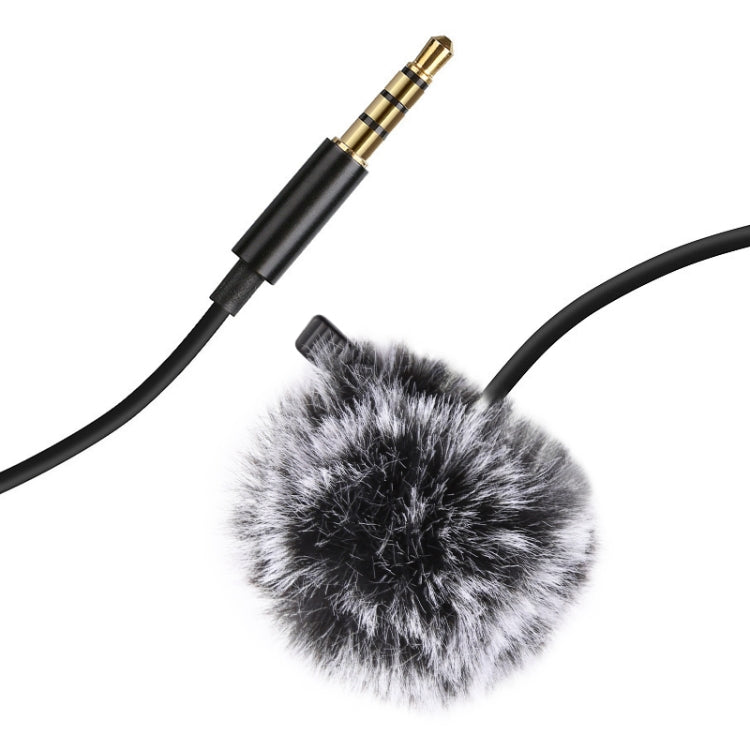 PULUZ 1,5 m 3,5 mm Jack Lavalier Micrófono de grabación de condensador con cable, 1.5m 3.5mm Jack