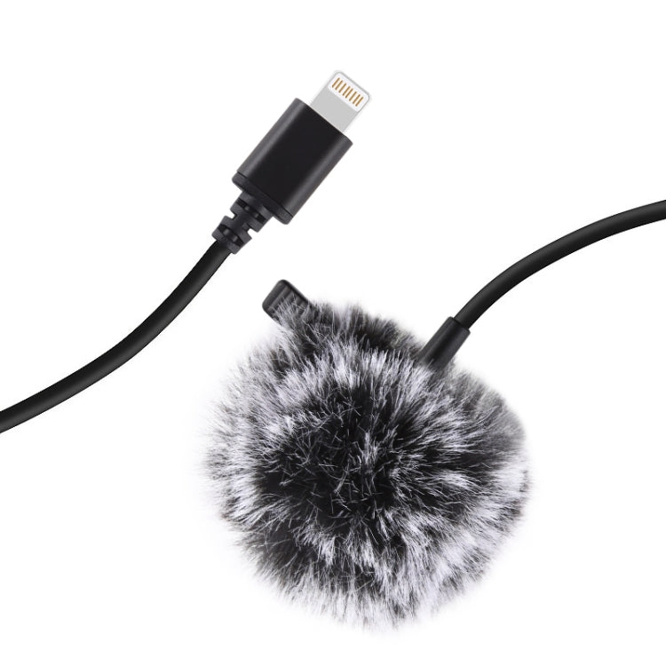 PULUZ Micrófono de grabación de condensador con cable Lavalier, 1,5 m, 8 pines, 1.5m 8 Pin