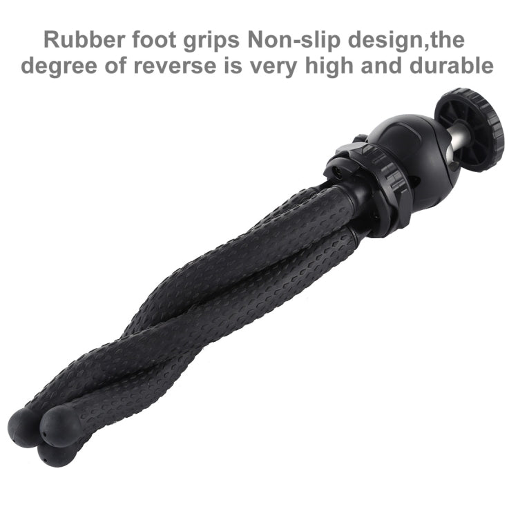 PULUZ Mini Octopus Soporte para trípode flexible con rótula para cámaras SLR, GoPro, teléfono móvil, tamaño: 25 cm x 4,5 cm, 25cm Tripod(US), 25cm Tripod