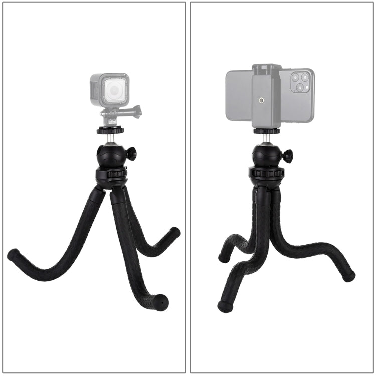 PULUZ Mini Octopus Soporte para trípode flexible con rótula para cámaras SLR, GoPro, teléfono móvil, tamaño: 30 cm x 5 cm, 30cm Tripod