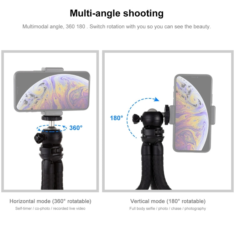 PULUZ Mini Octopus Soporte para trípode flexible con rótula para cámaras SLR, GoPro, teléfono móvil, tamaño: 30 cm x 5 cm, 30cm Tripod