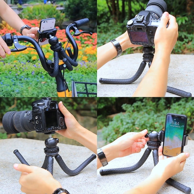 PULUZ Mini Octopus Soporte para trípode flexible con rótula para cámaras SLR, GoPro, teléfono móvil, tamaño: 30 cm x 5 cm, 30cm Tripod