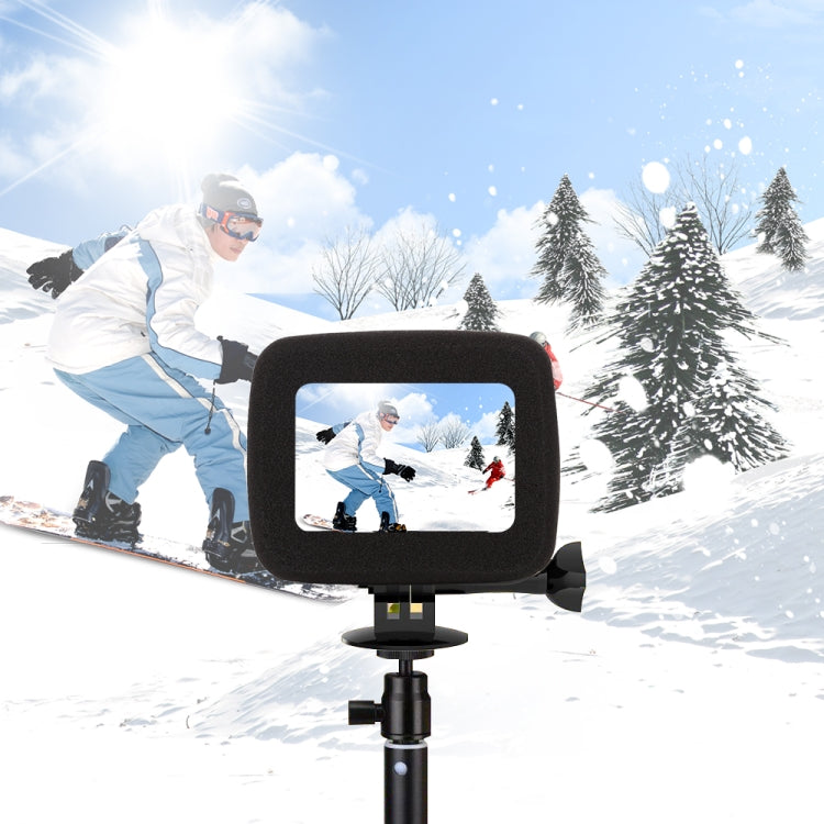 PULUZ para GoPro HERO8 Funda carcasa de parabrisas de espuma negra, For GoPro HERO8 Black