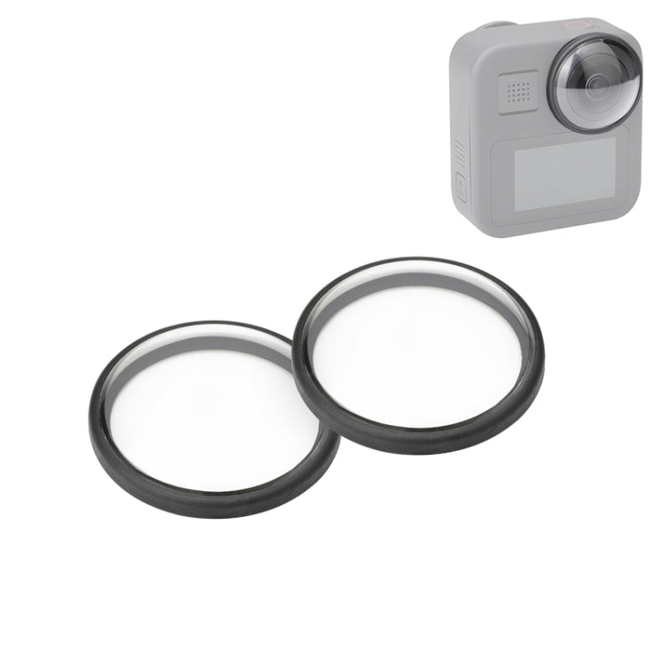 Cubierta protectora de lente acrílica PULUZ de 2 piezas para GoPro Max, Lens Cover