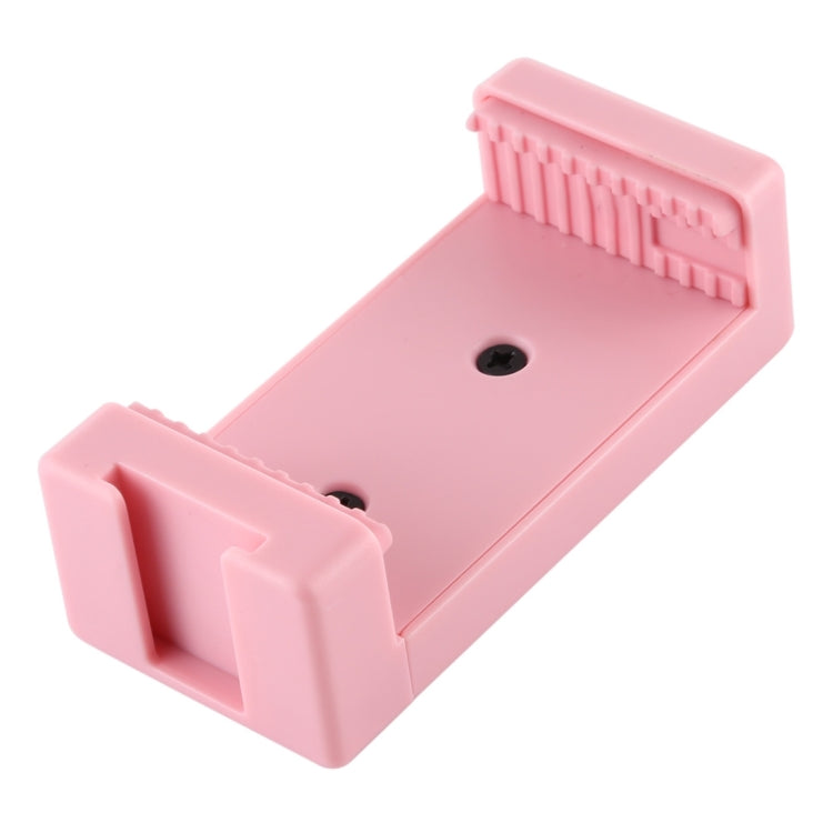 Abrazadera para teléfono con soporte para trípode PULUZ Selfie Sticks con orificios para tornillos de 1/4 de pulgada y base de zapata fría, Clamp Pink, Clamp Black