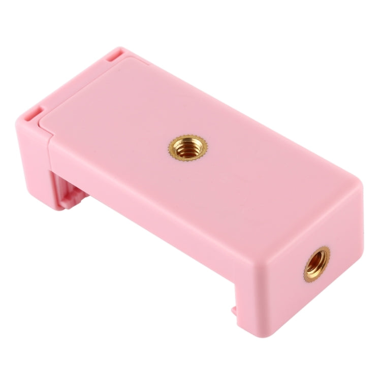 Abrazadera para teléfono con soporte para trípode PULUZ Selfie Sticks con orificios para tornillos de 1/4 de pulgada y base de zapata fría, Clamp Pink, Clamp Black