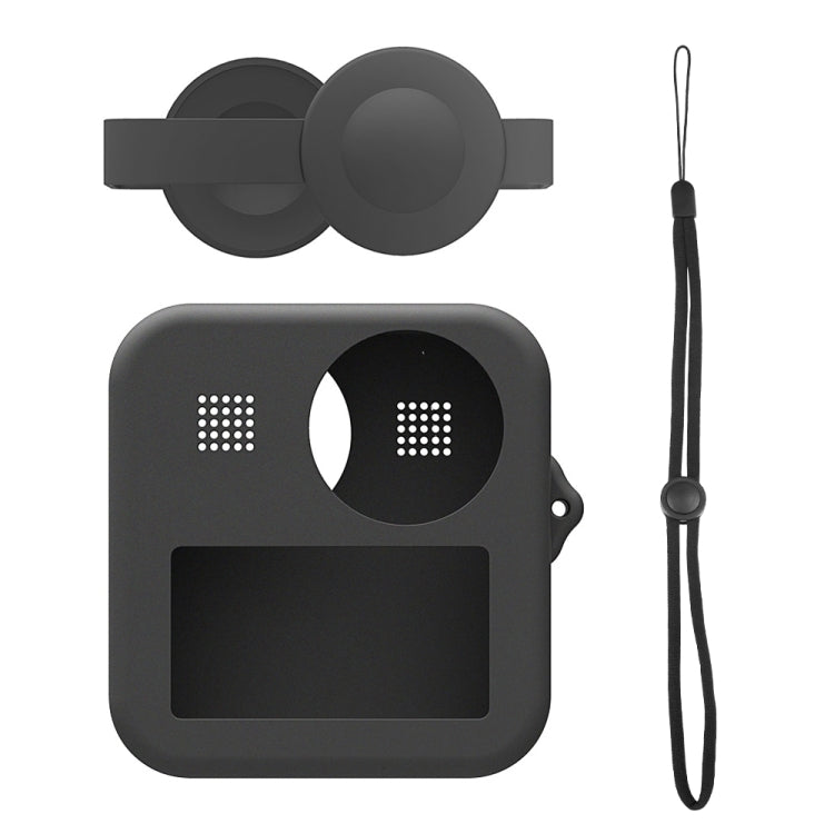 PULUZ para GoPro Max Estuche con tapas de lentes duales + Estuche protector de silicona para el cuerpo, Silicone Case