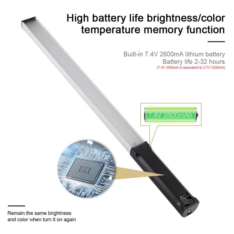 PULUZ RGB colorido foto LED Stick temperatura de color ajustable Luz de relleno LED de mano con Control remoto, Remote Fill Light RU, Remote Fill Light