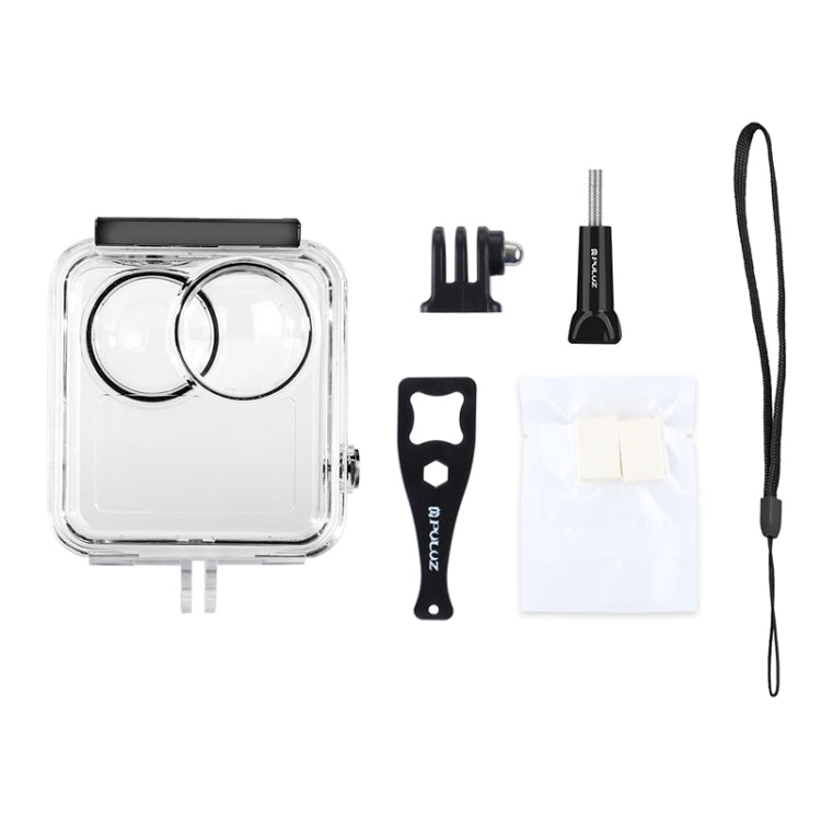 PULUZ Estuche de buceo con carcasa impermeable subacuática de 45 m para GoPro MAX, con hebilla de montaje básico y tornillo, Waterproof Case