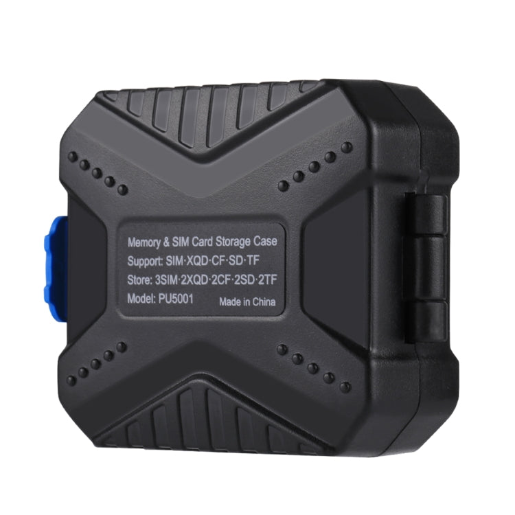 Estuche para tarjeta de memoria PULUZ 11 en 1 para tarjeta 3SIM + 2XQD + 2CF + 2TF + 2SD, 11 in 1