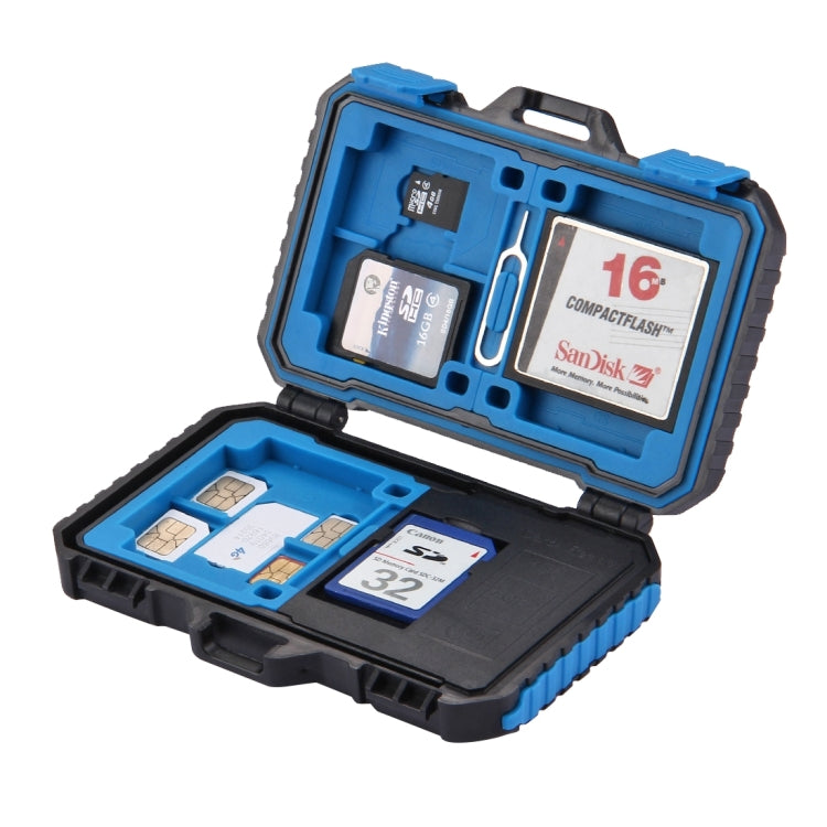 Lector de tarjetas PULUZ + Estuche para tarjetas de memoria 22 en 1 para 1 SIM estándar + 2 Micro-SIM + 2 Nano-SIM + 3CF + 7SD + 6TF + 1PIN DE TARJETA, 22 in 1 + Card Reader(US), 22 in 1 + Card Reader(AE), 22 in 1 + Card Reader