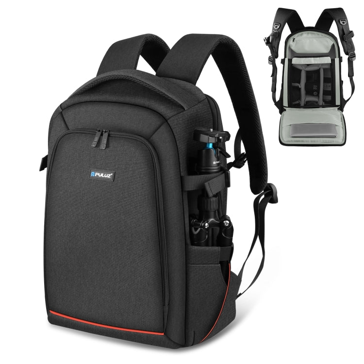 PULUZ Mochila portátil para exteriores, impermeable, a prueba de arañazos, con hombros dobles, bolsa para cámara con estabilizador PTZ de mano y cubierta para lluvia para cámara digital, DJI Ronin-SC / Ronin-S, Camera Bag(Black RU), Camera Bag(Black)
