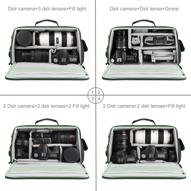 PULUZ Bolso bandolera para cámara portátil Bolsa para lentes de almacenamiento digital, Crossbody Shoulder Bag