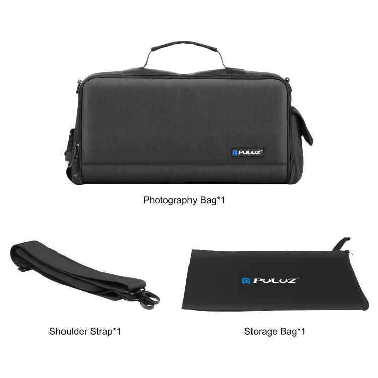 PULUZ Bolso bandolera para cámara portátil Bolsa para lentes de almacenamiento digital, Crossbody Shoulder Bag
