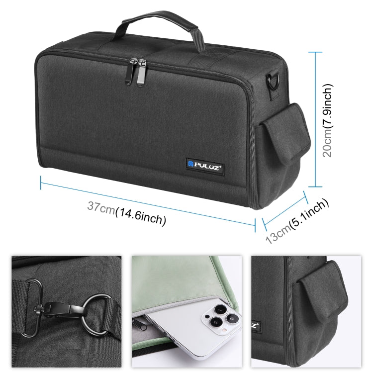 PULUZ Bolso bandolera para cámara portátil Bolsa para lentes de almacenamiento digital, Crossbody Shoulder Bag
