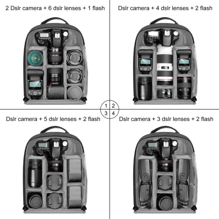 PULUZ Solar Power Cámara portátil al aire libre Hombros duales Mochila Bolsa para computadora portátil, Solar Shoulders Backpack