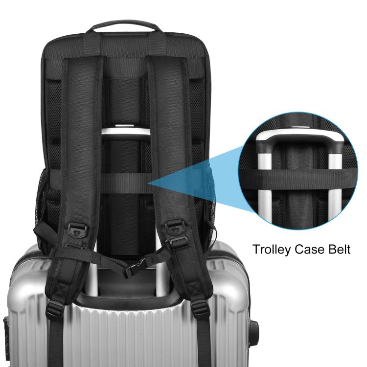 PULUZ Solar Power Cámara portátil al aire libre Hombros duales Mochila Bolsa para computadora portátil, Solar Shoulders Backpack
