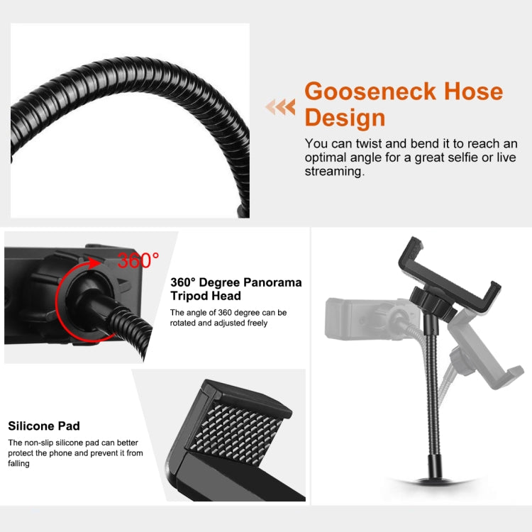 Soporte de montaje de clip flexible PULUZ con base de sujeción, Clip Mount (Black), Clip Mount (White)