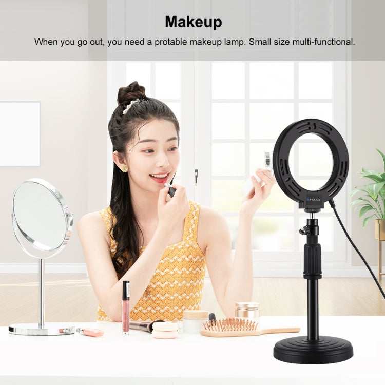 PULUZ 4,7 pulgadas 12 cm superficie curva USB luz blanca anillo LED Selfie belleza Vlogging fotografía luces de vídeo, 4.7 inch