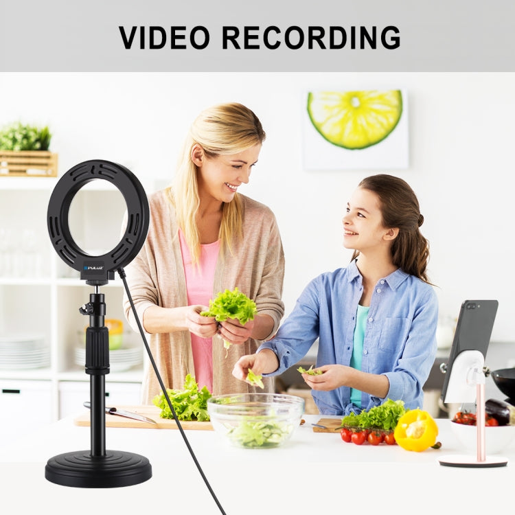 PULUZ 4,7 pulgadas 12 cm superficie curva USB luz blanca anillo LED Selfie belleza Vlogging fotografía luces de vídeo, 4.7 inch