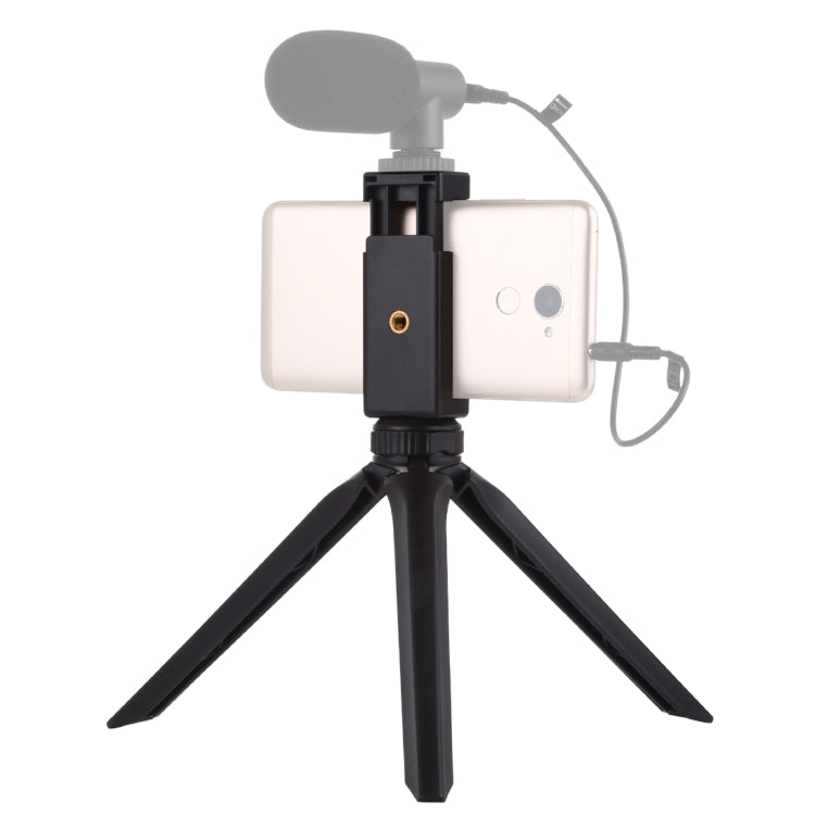 PULUZ Pocket Mini trípode de plástico con abrazadera para teléfono inteligente, Plastic Tripod (Black), Plastic Tripod (Pink)