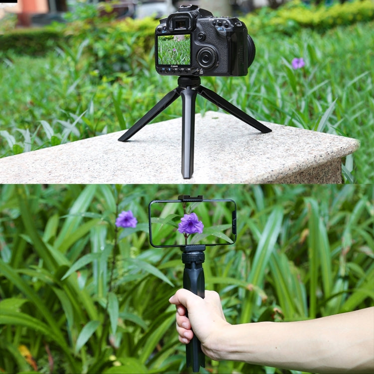 PULUZ Pocket Mini trípode de plástico con abrazadera para teléfono inteligente, Plastic Tripod (Black), Plastic Tripod (Pink)