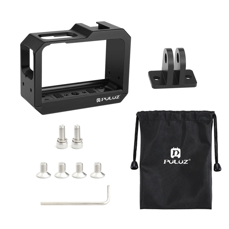 PULUZ-carcasa protectora con montura de marco de aleación de aluminio, ranura para Base de zapata fría y adaptador de Base de trípode para Insta360 One R, For Insta 360 One R Frame Cage(B), For Insta 360 One R Frame Cage(R)
