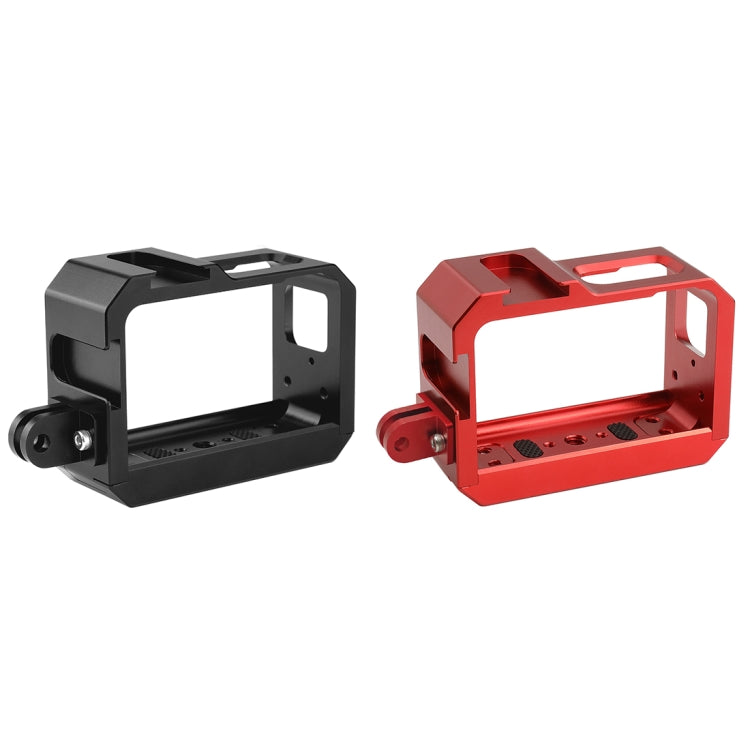 PULUZ-carcasa protectora con montura de marco de aleación de aluminio, ranura para Base de zapata fría y adaptador de Base de trípode para Insta360 One R, For Insta 360 One R Frame Cage(B), For Insta 360 One R Frame Cage(R)