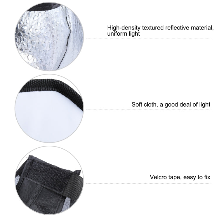 Softbox difusor de luz de flash suave plegable estilo Octangle PULUZ de 20 cm, 20cm Octangle