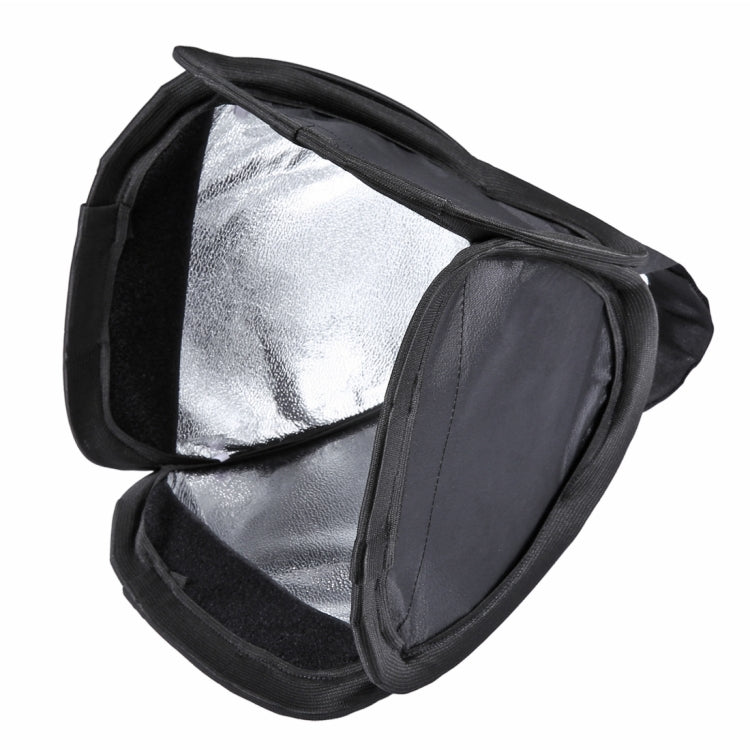 Cubierta de caja de luz difusora de luz de flash suave plegable PULUZ, tamaño: 23 cm x 23 cm, 23cm Softbox