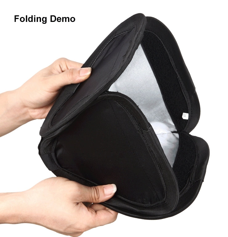 Cubierta de caja de luz difusora de luz de flash suave plegable PULUZ, tamaño: 23 cm x 23 cm, 23cm Softbox