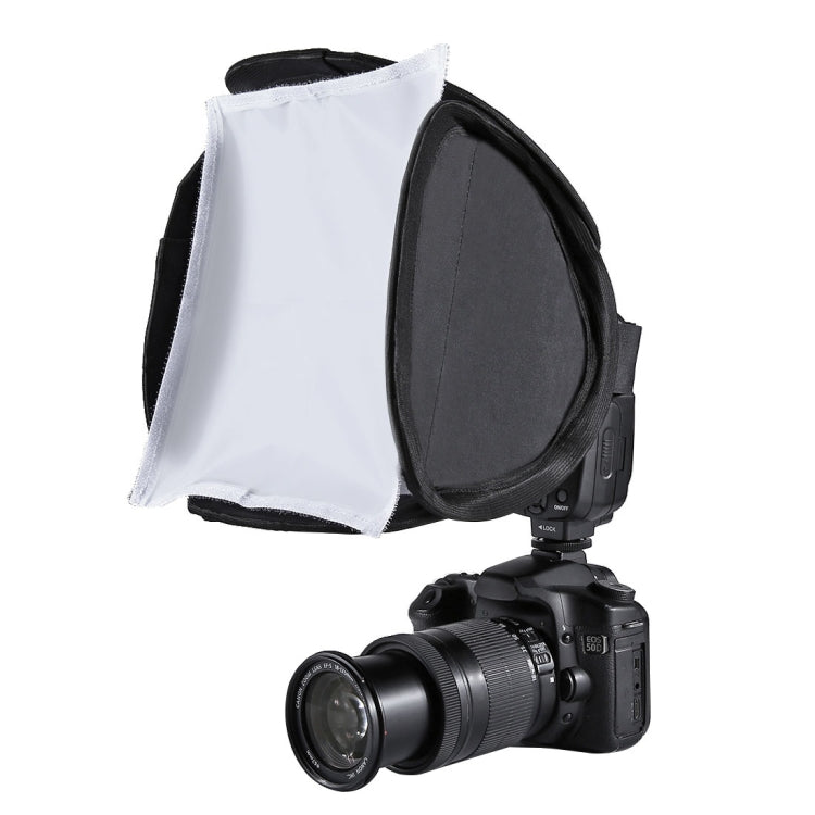 Cubierta de caja de luz difusora de luz de flash suave plegable PULUZ, tamaño: 23 cm x 23 cm, 23cm Softbox