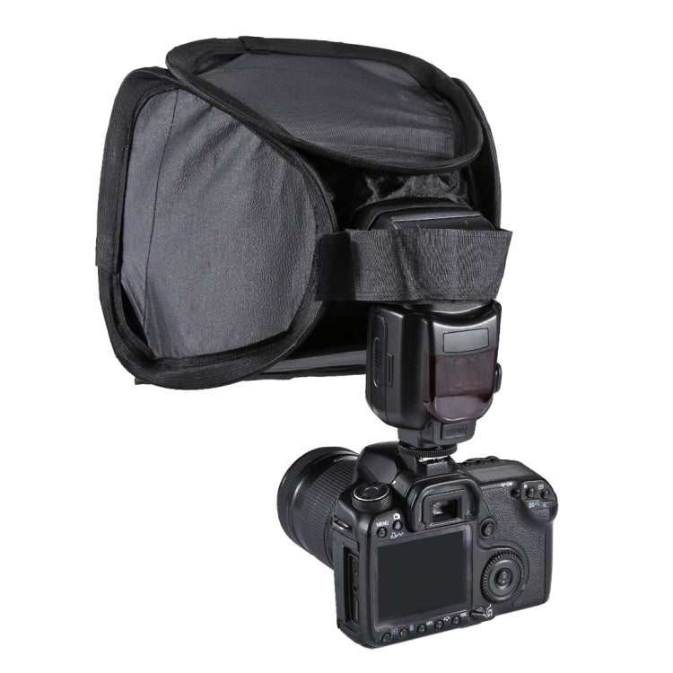 Cubierta de caja de luz difusora de luz de flash suave plegable PULUZ, tamaño: 23 cm x 23 cm, 23cm Softbox