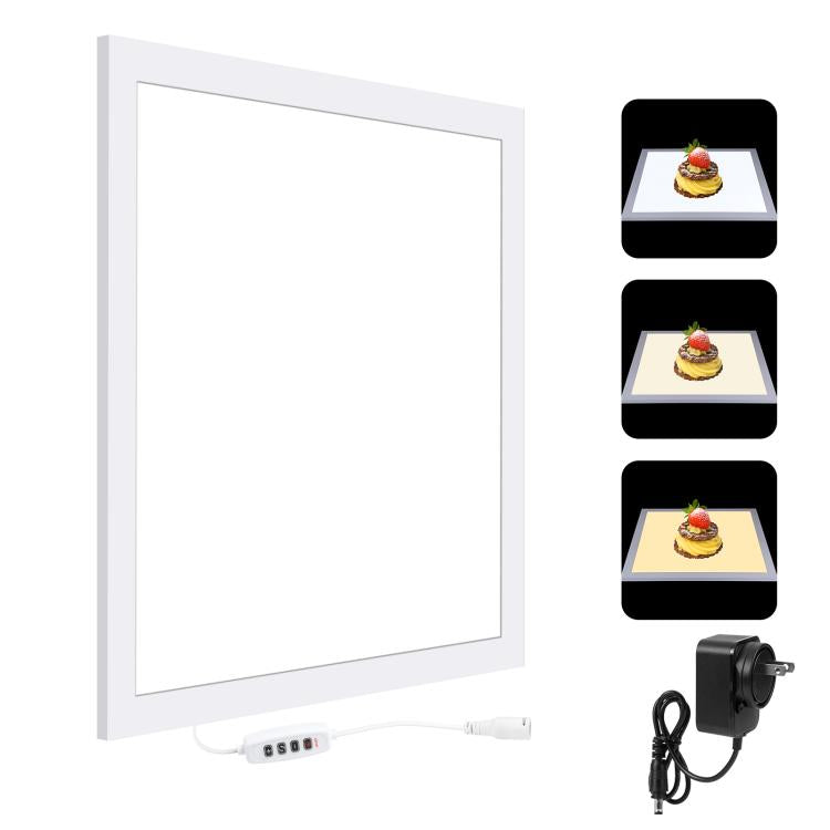 PULUZ 1000LM LED acrílico sin atenuación Polar almohadilla de luz sin sombras con interruptor para caja de estudio fotográfico de 40cm, Light(US), Light(UK), Light(EU), Light(AU), Light (JP PSE Certified)