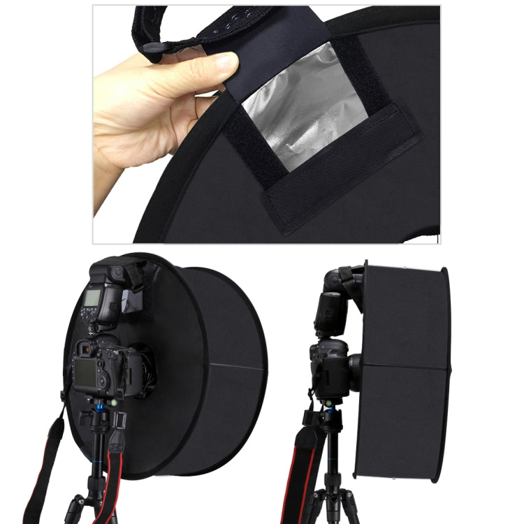 PULUZ Difusor plegable de luz de flash SpeedLite, estilo redondo, macro y retrato, 45 cm, 45cm Round(US), 45cm Round, 45cm Round(AE)