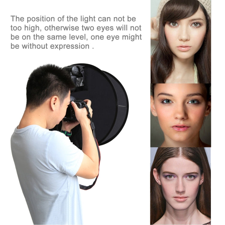 PULUZ Difusor plegable de luz de flash SpeedLite, estilo redondo, macro y retrato, 45 cm, 45cm Round(US), 45cm Round, 45cm Round(AE)